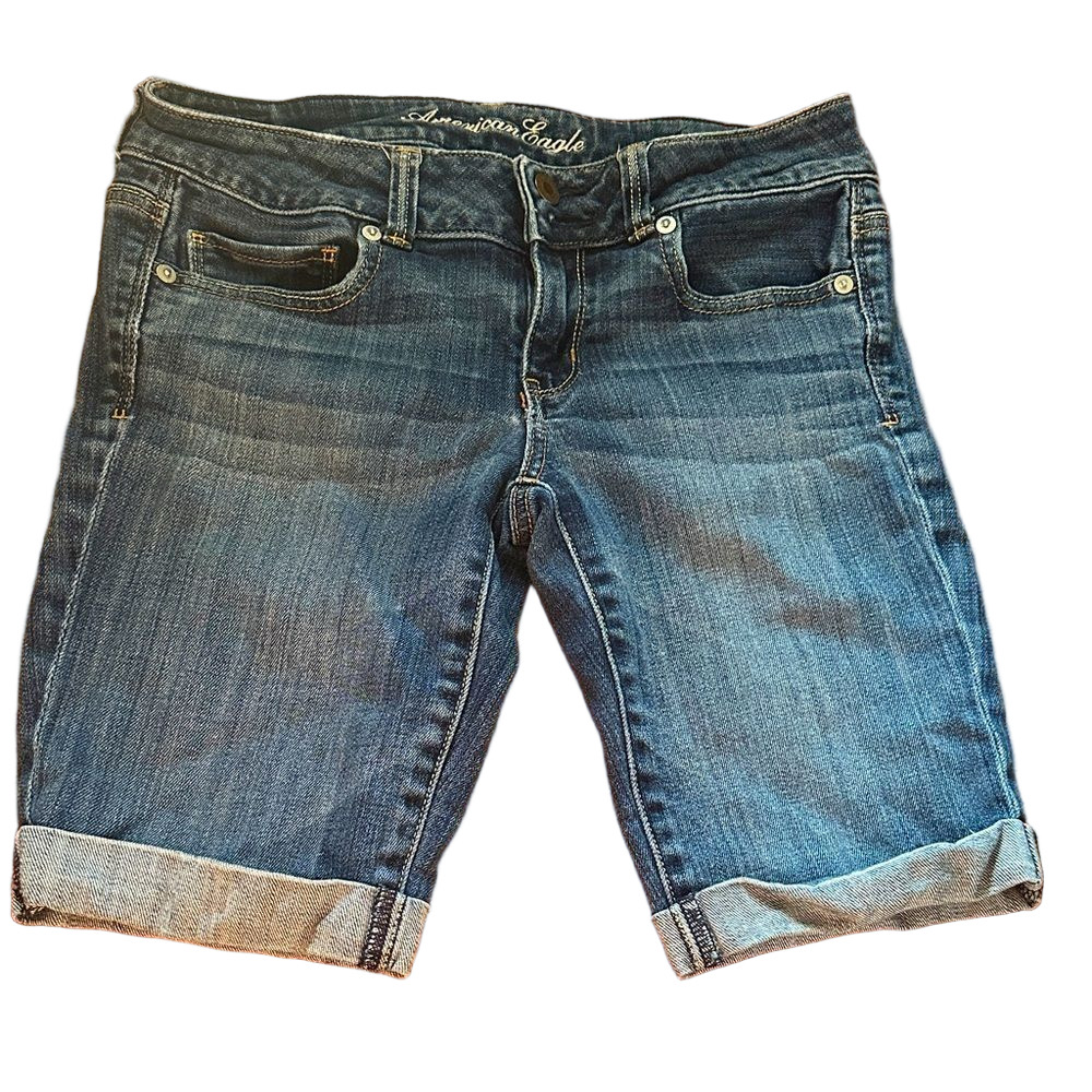 American Eagle Stretch Denim Shorts Size 4